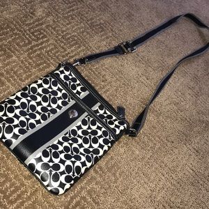 Black and White coach bag